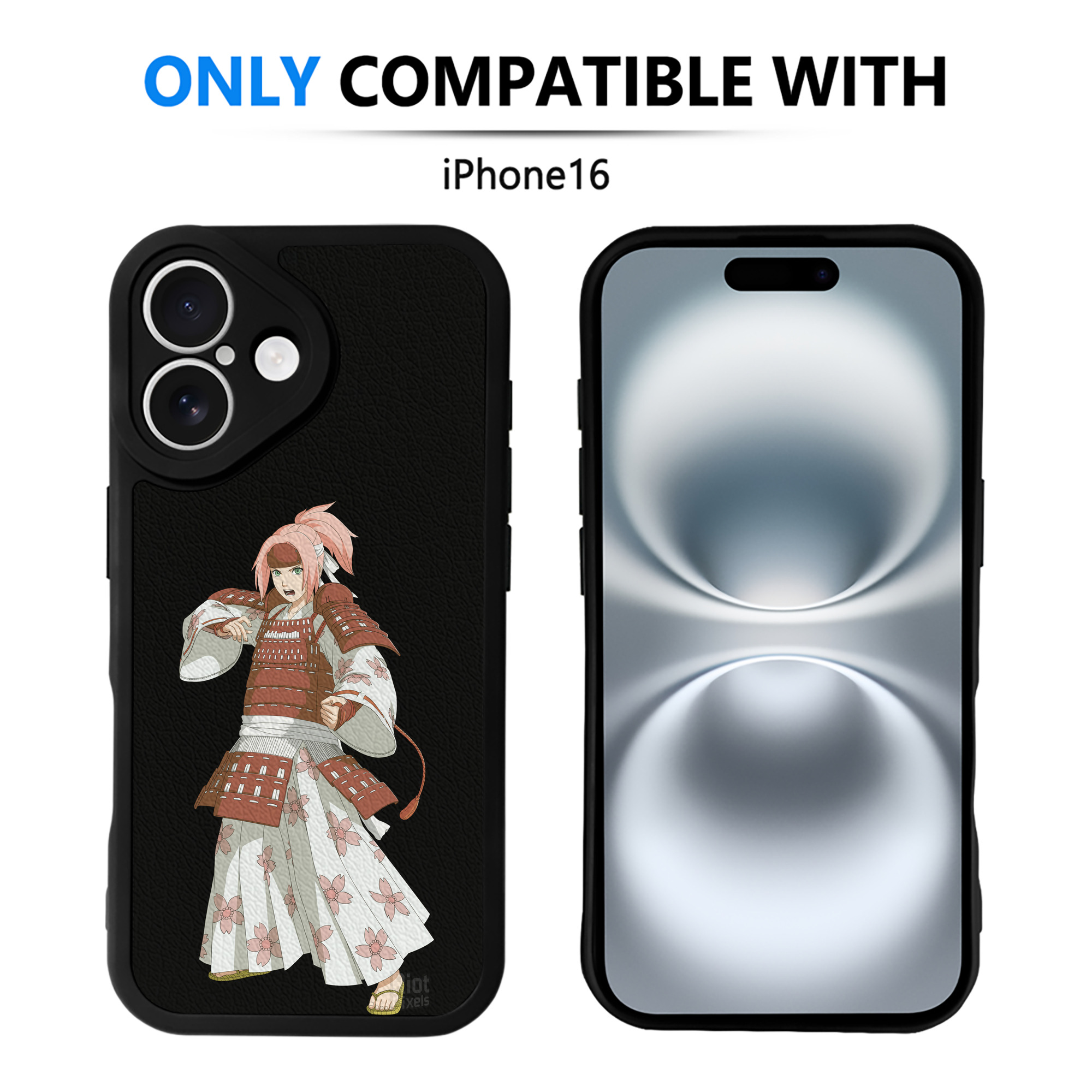 （画像用） NARUTO -ナルト- 春野サクラ Haruno Sakura 【iPhone 16シリーズ対応】シリコンスマホケース（レザー調） 材質：シリコン